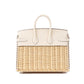 Birkin 25 Picnic Nata in Swift Leather & Osier Wicker with Palladium Hardware