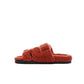 Chypre Sandals Femme Rouge De Turin in Shearling