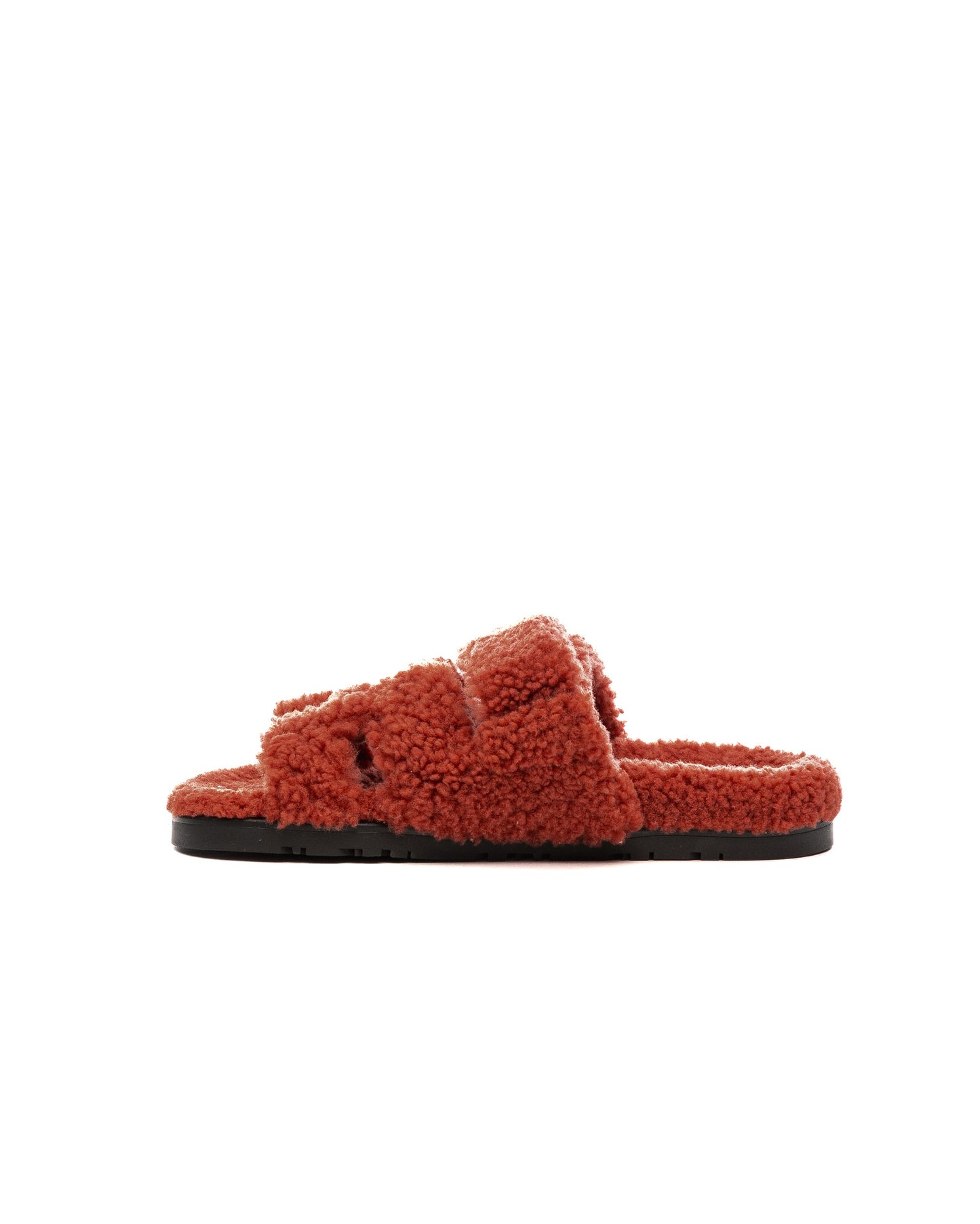 Chypre Sandals Femme Rouge De Turin in Shearling