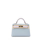 Kelly 20 HSS Sellier Bleu Glacier / Mauve Pale in Epsom Leather with Permabrass Hardware