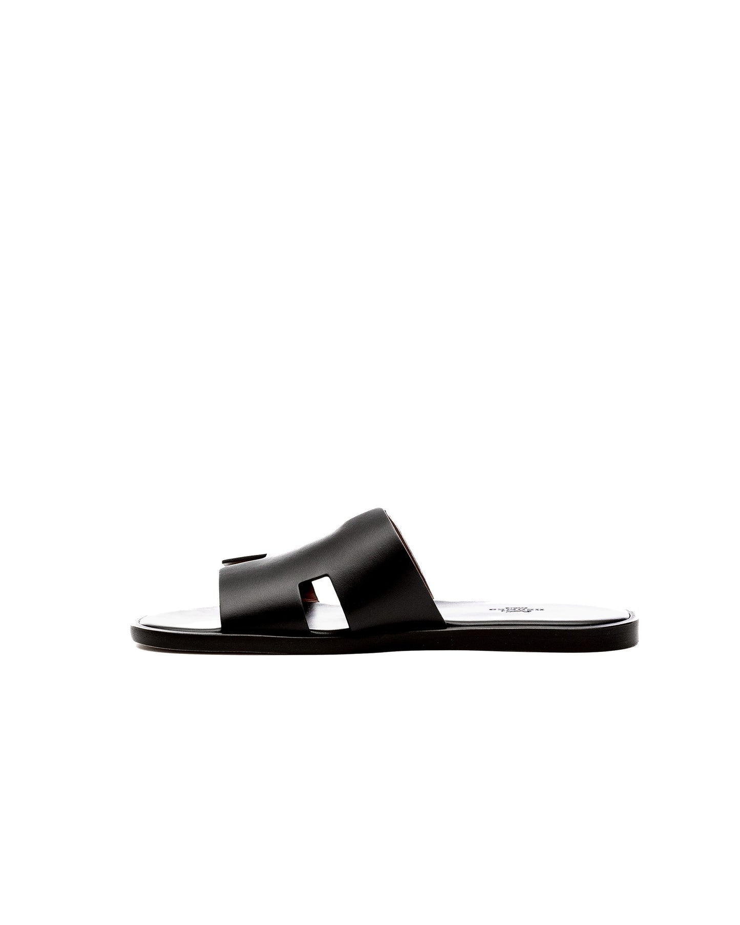 Izmir Sandal in Moka Calfskin leather