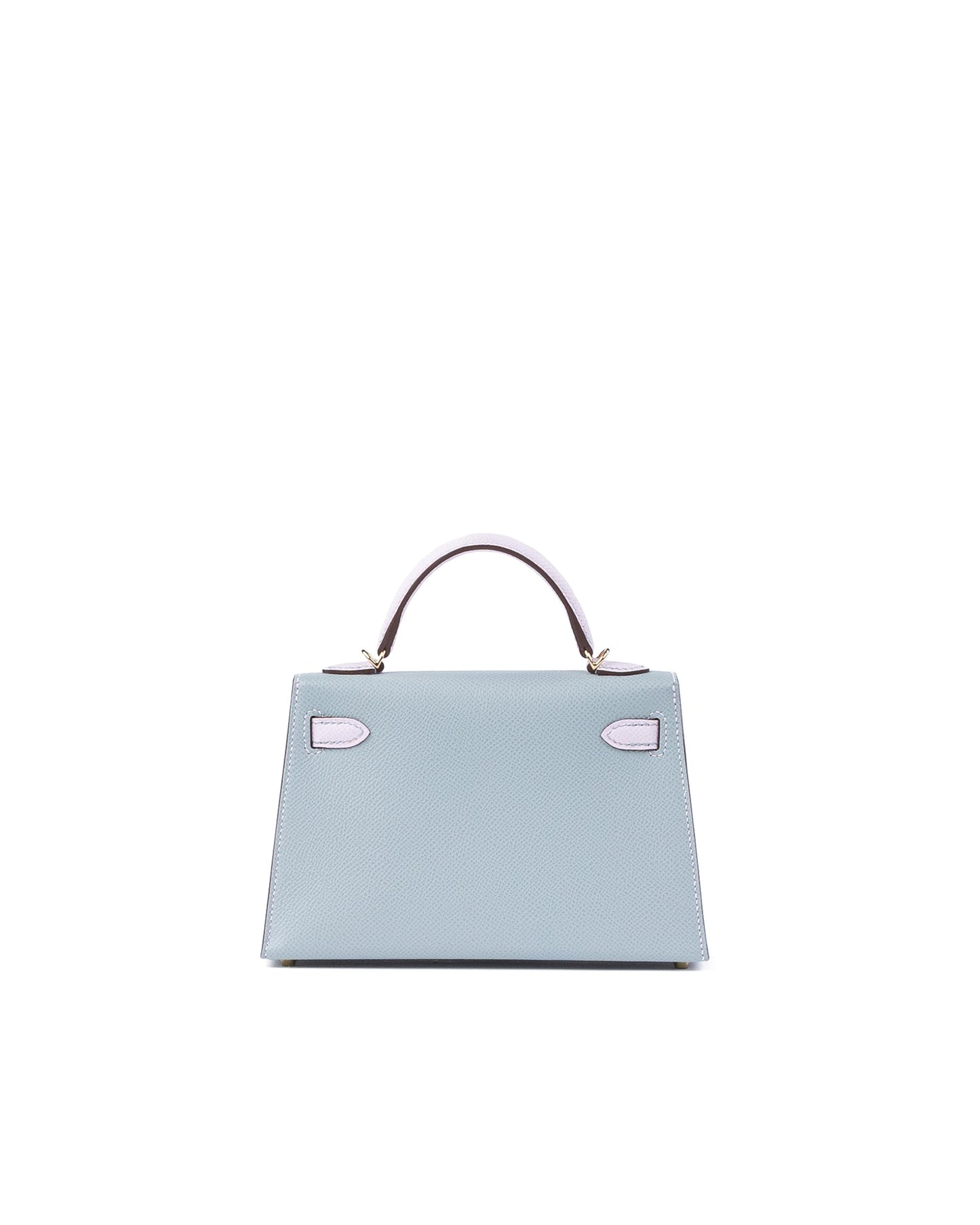 Kelly 20 HSS Sellier Bleu Glacier / Mauve Pale in Epsom Leather with Permabrass Hardware