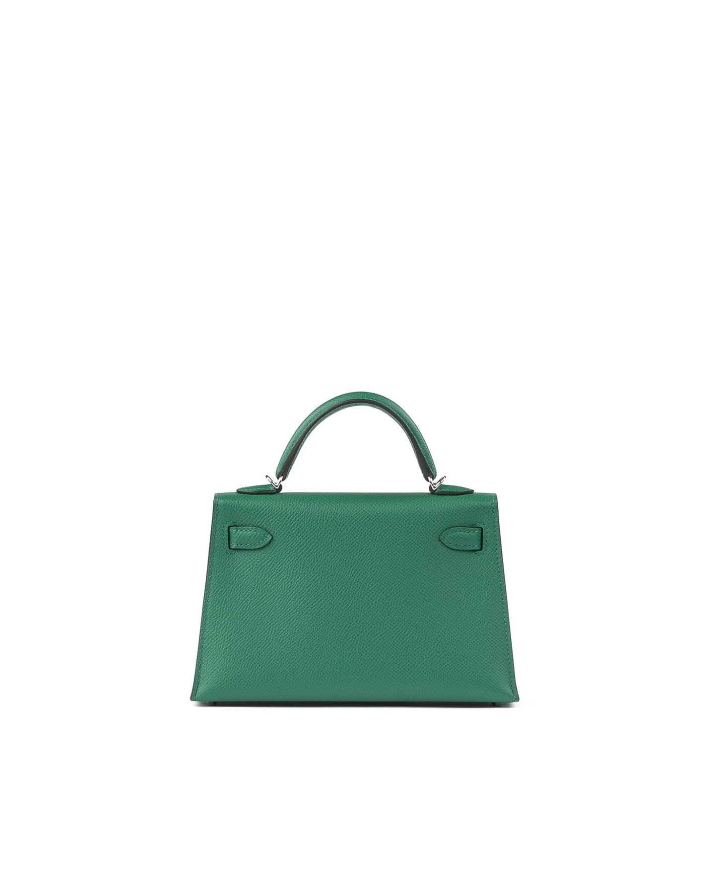 Kelly 20 Sellier Vert Vertigo in Epsom Leather with Palladium Hardware - Rare Double Strap