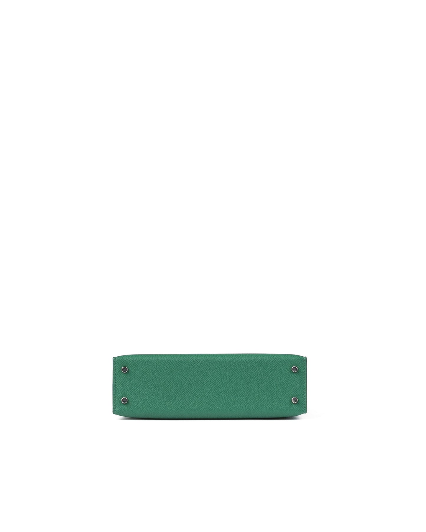 Kelly 20 Sellier Vert Vertigo in Epsom Leather with Palladium Hardware - Rare Double Strap