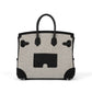 Birkin 25 Cargo Ecru/Black in Toile & Swift Leather with Palladium Hardware
