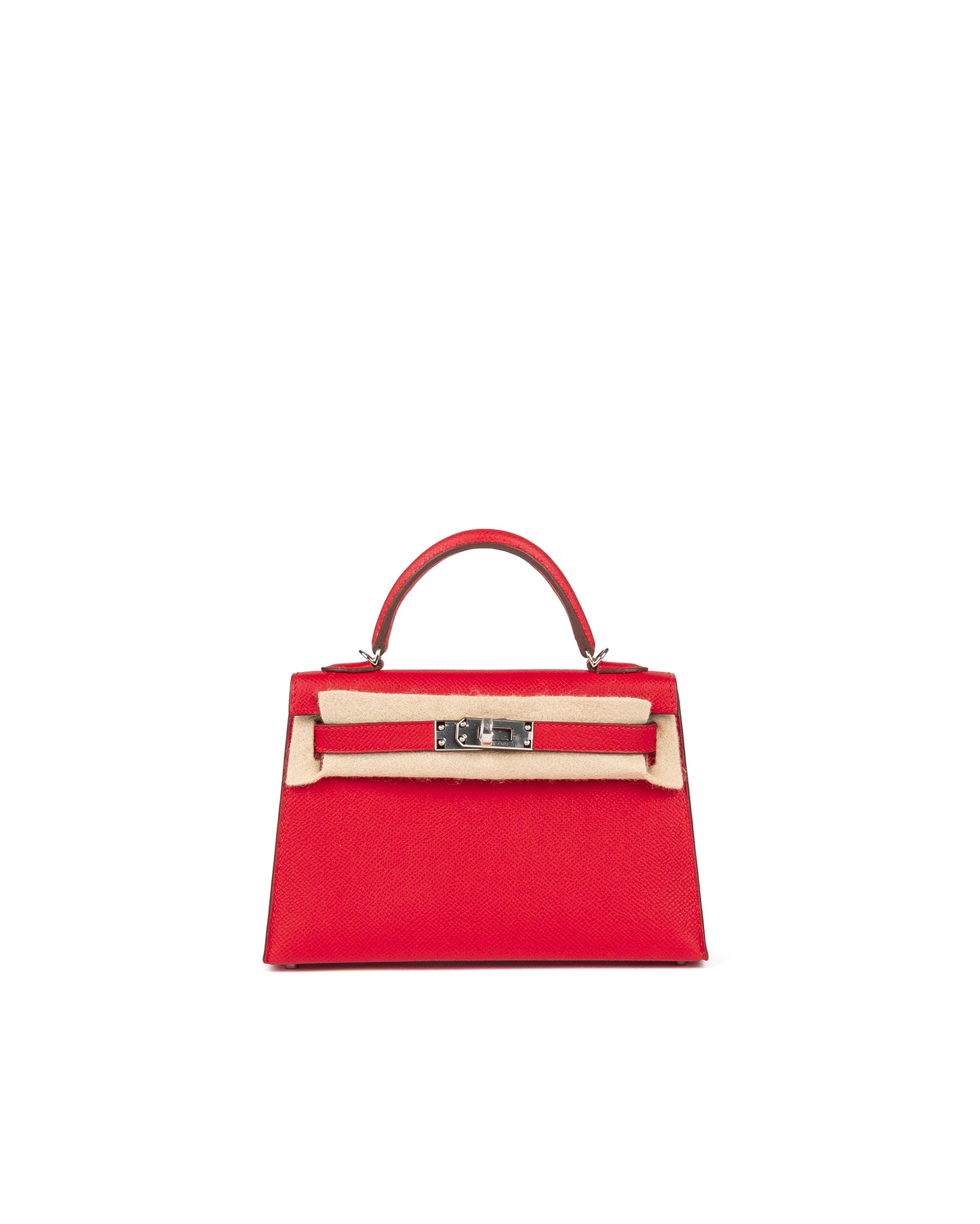 Kelly 20 Rouge Radieux in Epsom Leather with Palladium Hardware