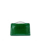 Kelly Pochette Vert Émeraude in Shiny Alligator with Palladium Hardware