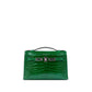 Kelly Pochette Vert Émeraude in Shiny Alligator with Palladium Hardware