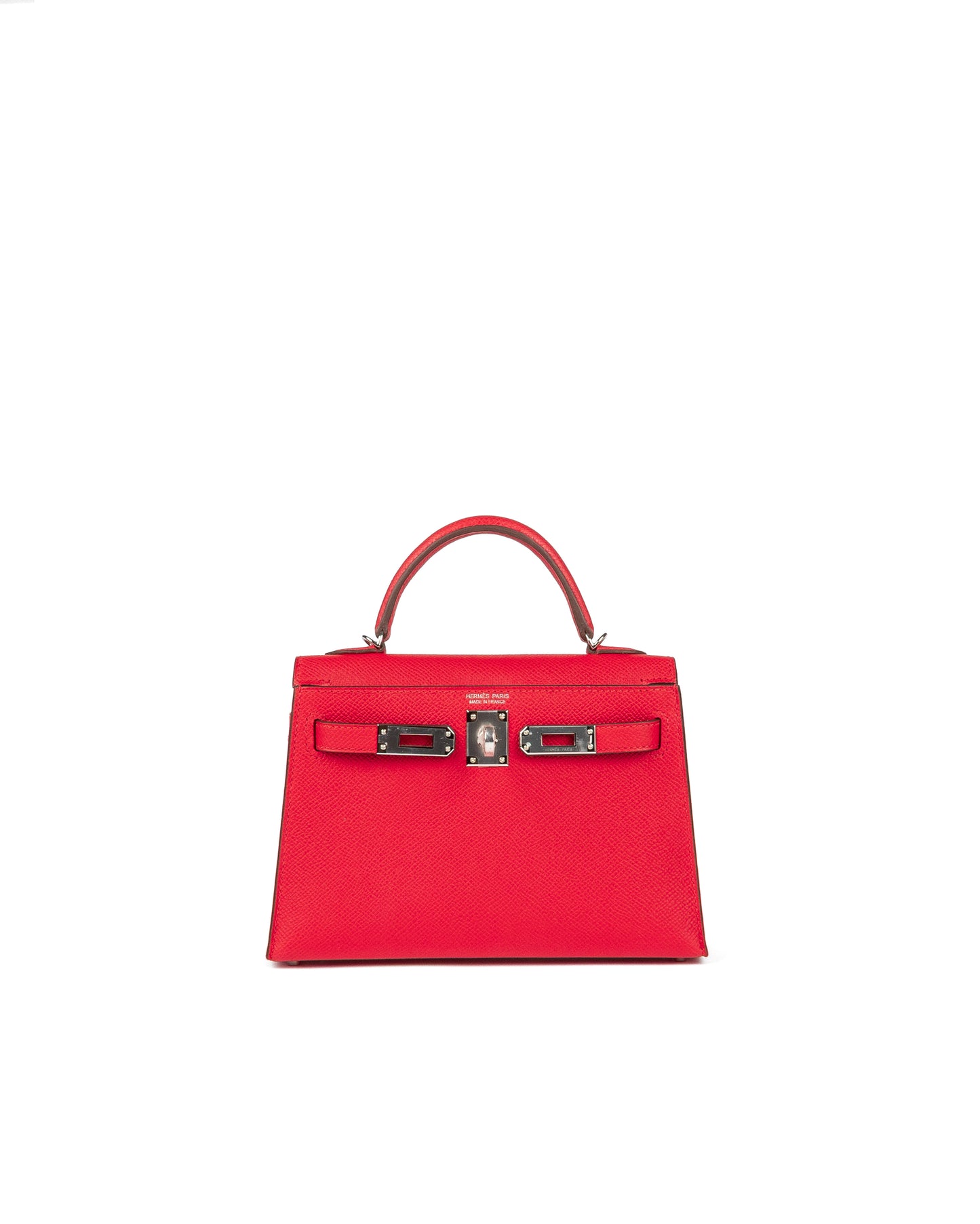 Kelly 20 Rouge Radieux in Epsom Leather with Palladium Hardware