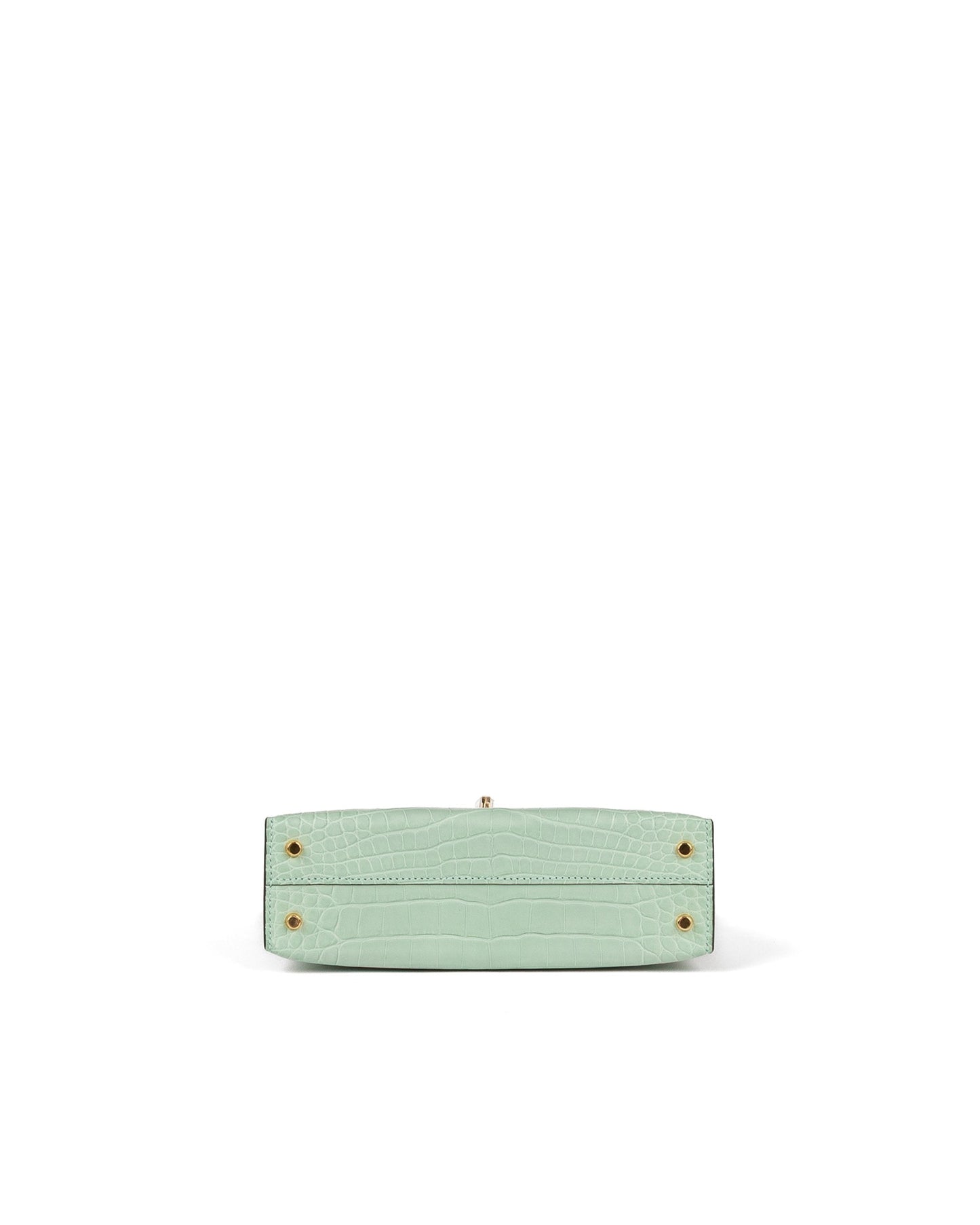 Kelly 20 Vert D'eau in Matte Alligator with Gold Hardware