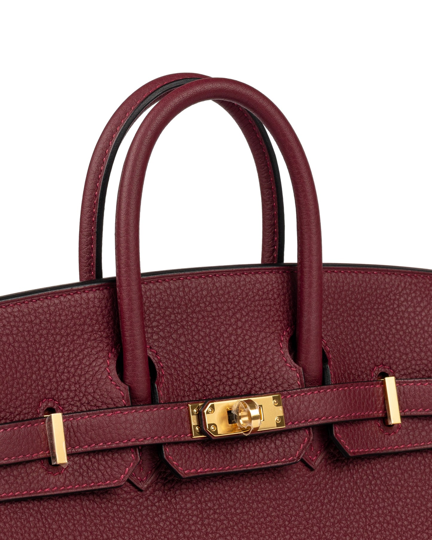Birkin 25 Rouge H in Togo Leather with Gold Hardware