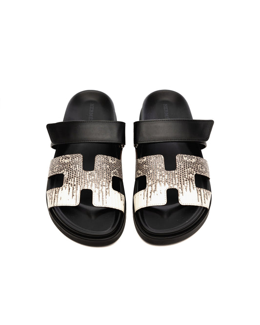 Chyrpe Sandal Femme Ombre Lizard