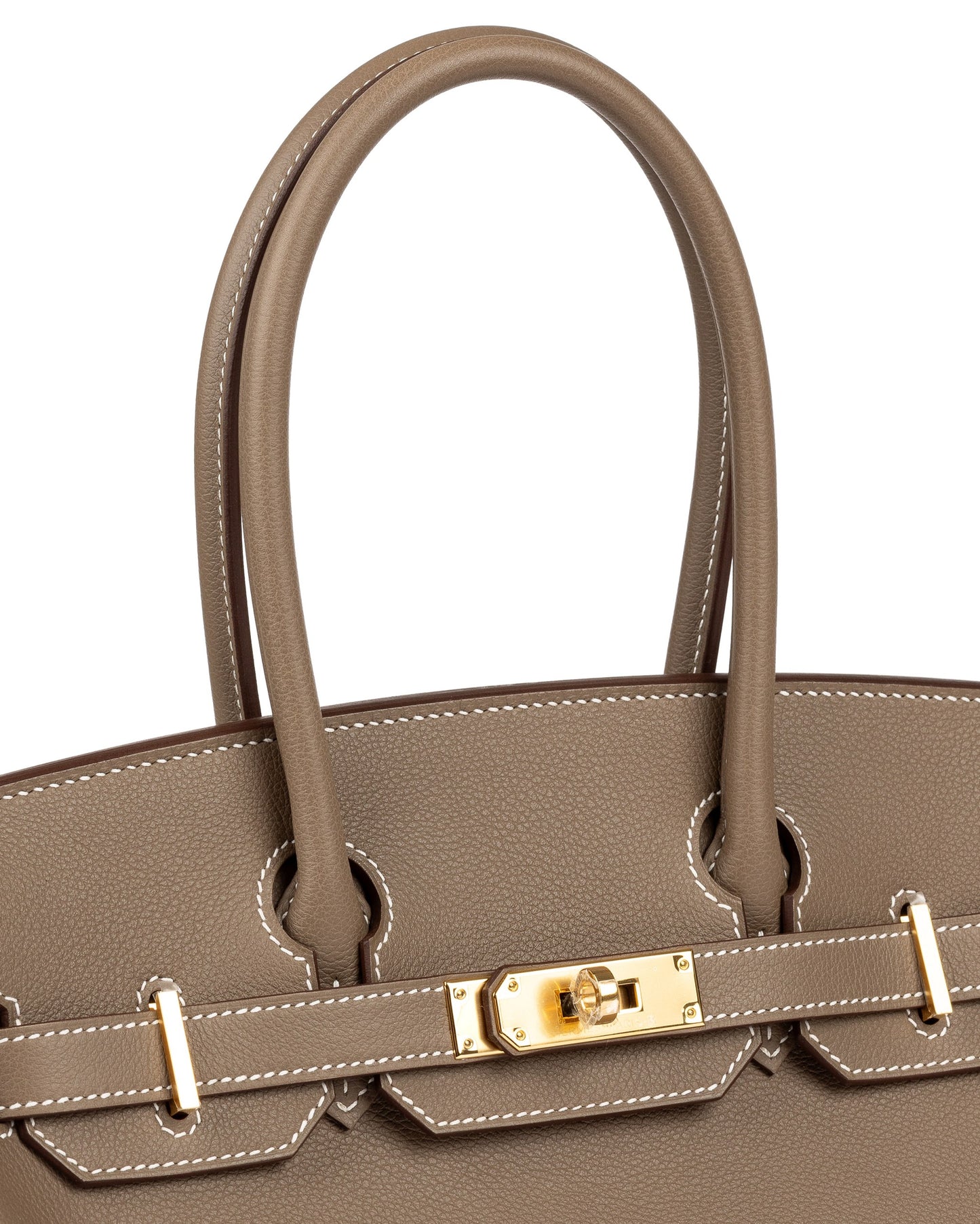 Birkin 29 Shoulder Etoupe in Evercolor Leather with Gold Hardware
