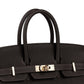 Birkin 25 Bai Brun in Togo Leather with Gold Hardware