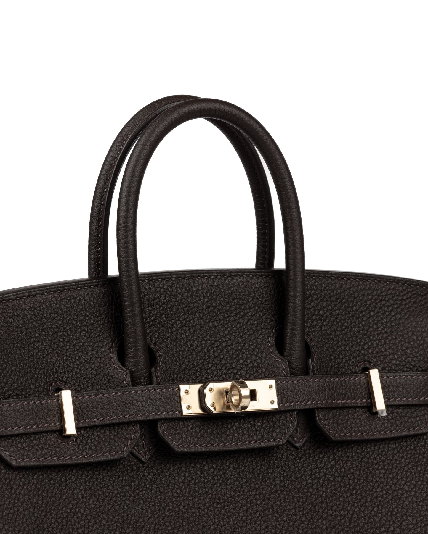 Birkin 25 Bai Brun in Togo Leather with Gold Hardware