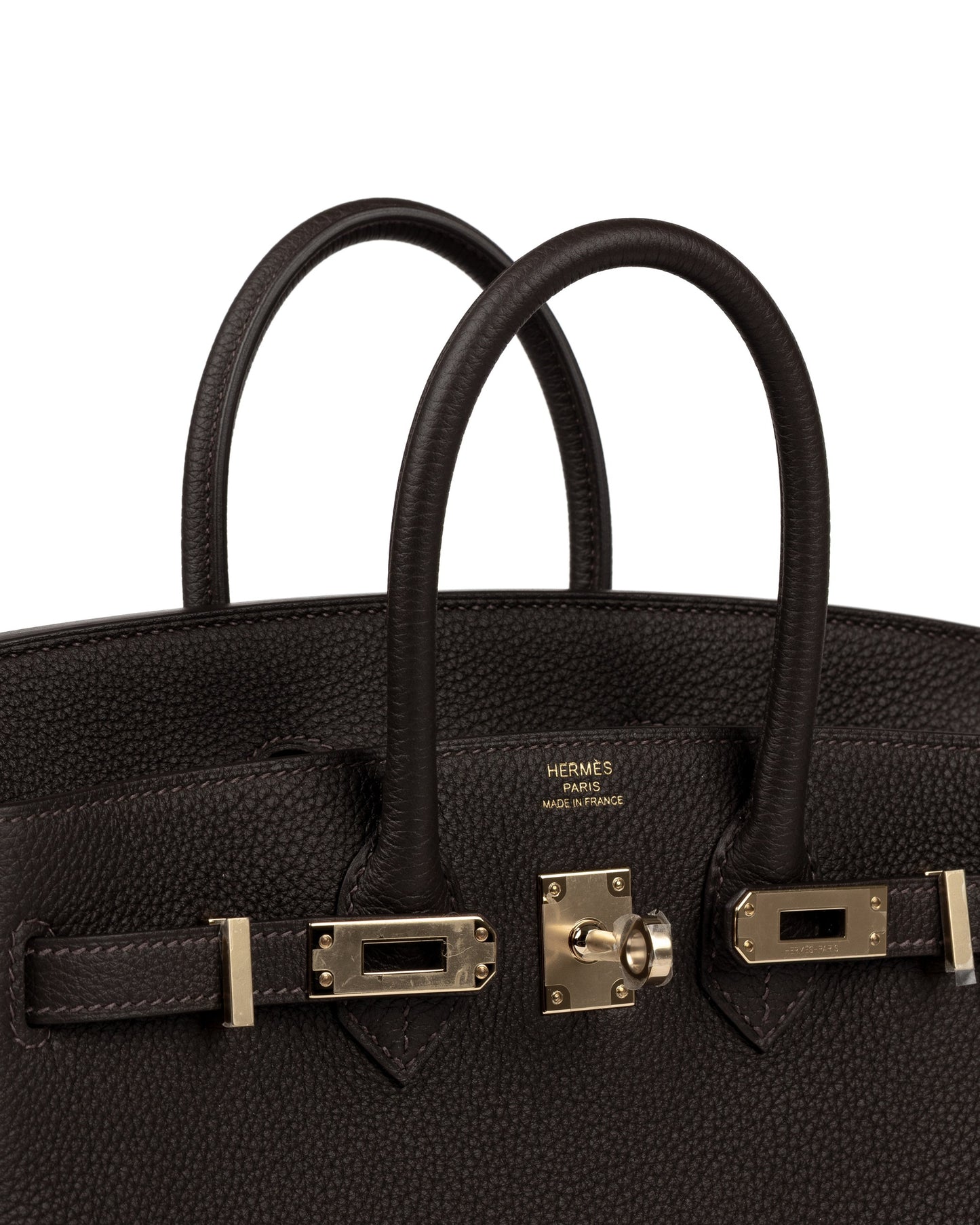 Birkin 25 Bai Brun in Togo Leather with Gold Hardware