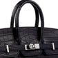 Birkin 25 Black in Matte Niloticus Crocodile with Palladium Hardware