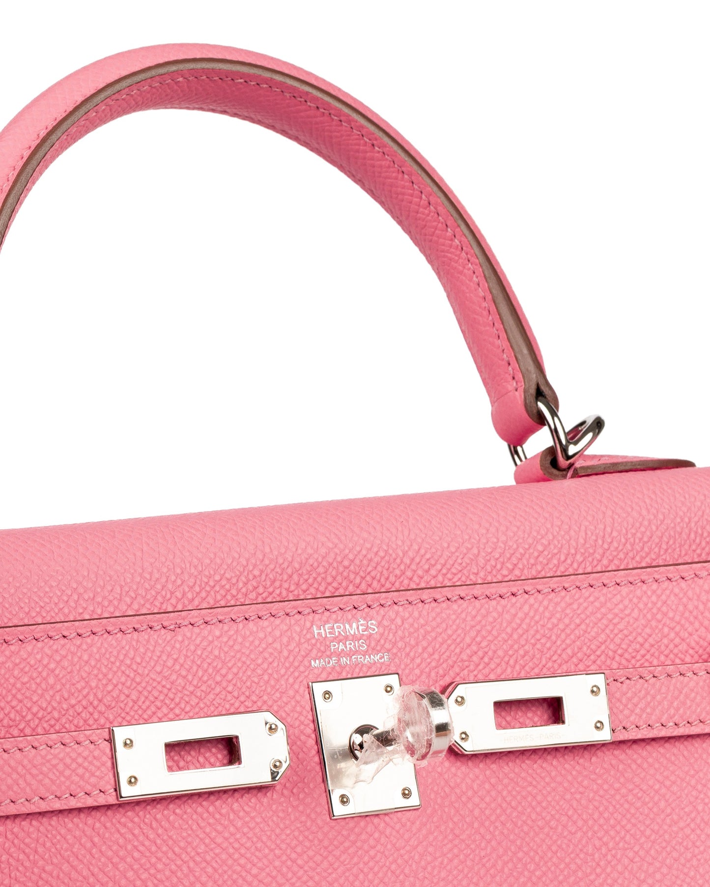 Kelly 25 Rose Confetti in Epsom Leather with Palladium Hardware