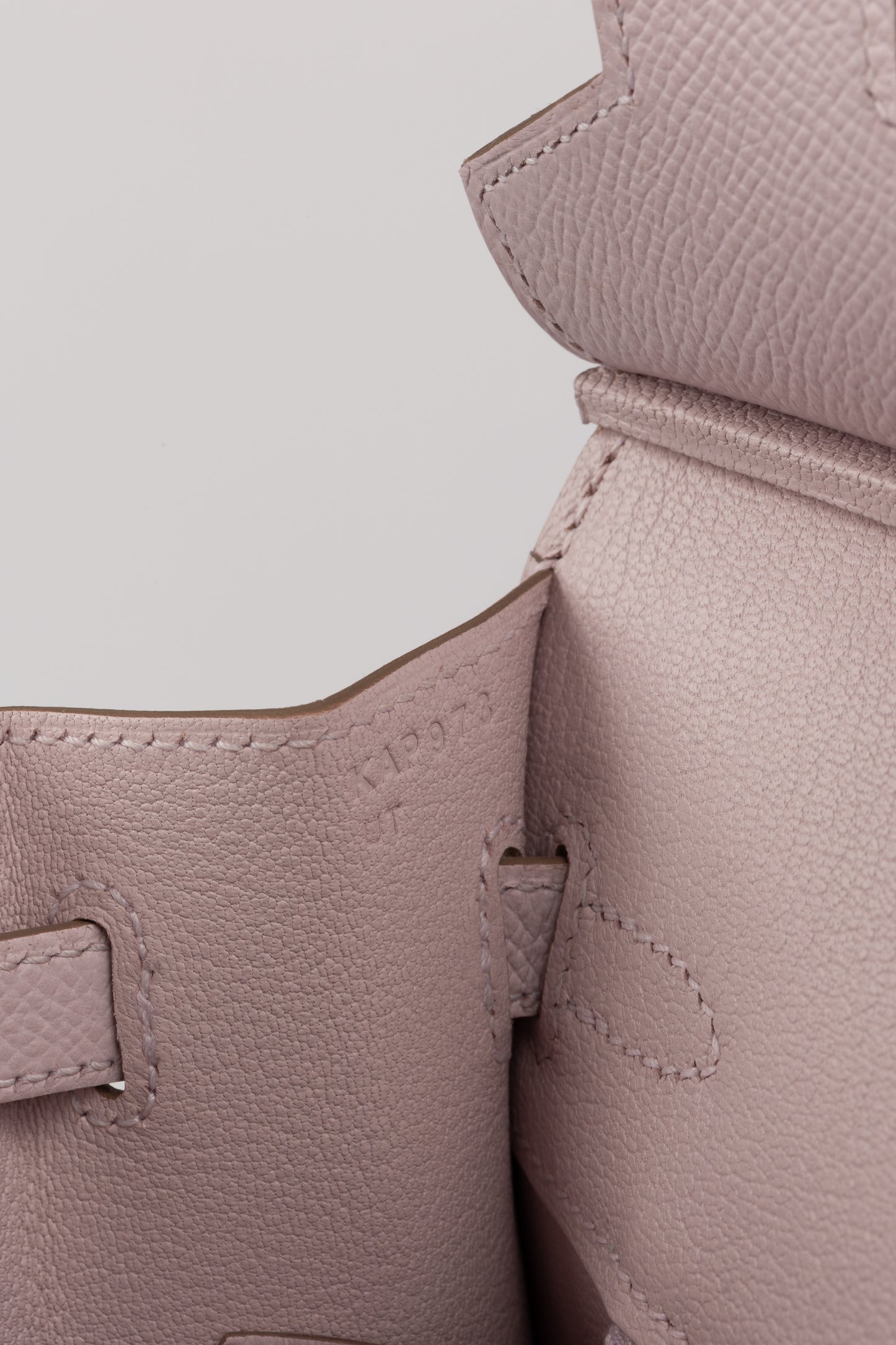 Birkin 25 Sellier Mauve Pale in Epsom Leather with Palladium Hardware