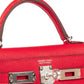 Kelly 20 Rouge Radieux in Epsom Leather with Palladium Hardware