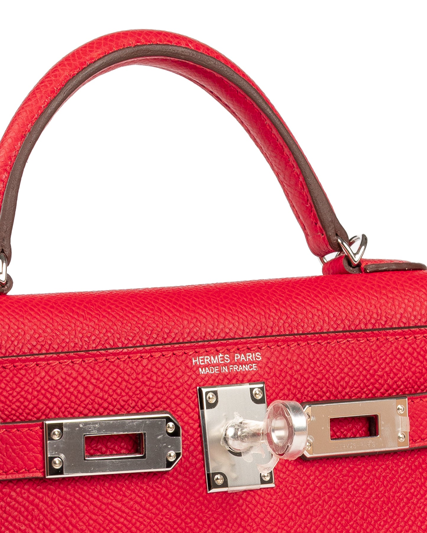 Kelly 20 Rouge Radieux in Epsom Leather with Palladium Hardware