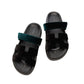 Chypre Sandal Femme Noir/Mousse in Velvet leather