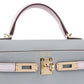 Kelly 20 HSS Sellier Bleu Glacier / Mauve Pale in Epsom Leather with Permabrass Hardware