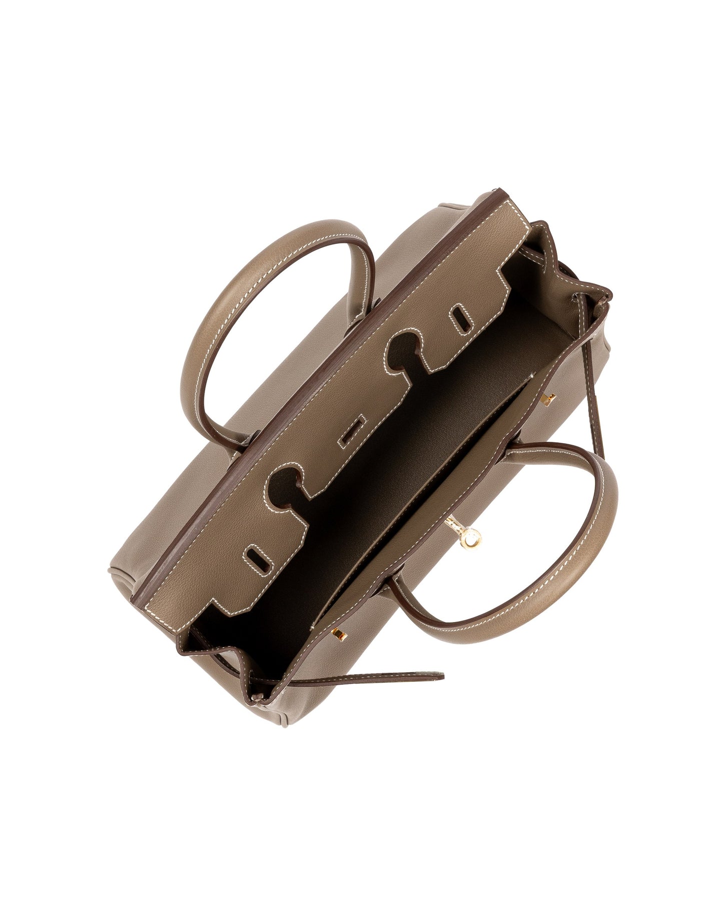 Birkin 29 Shoulder Etoupe in Evercolor Leather with Gold Hardware