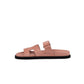 Chypre Sandals Femme Nude in Suede Leather