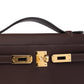 Kelly Pochette Havane in Swift Leather with Gold Hardware