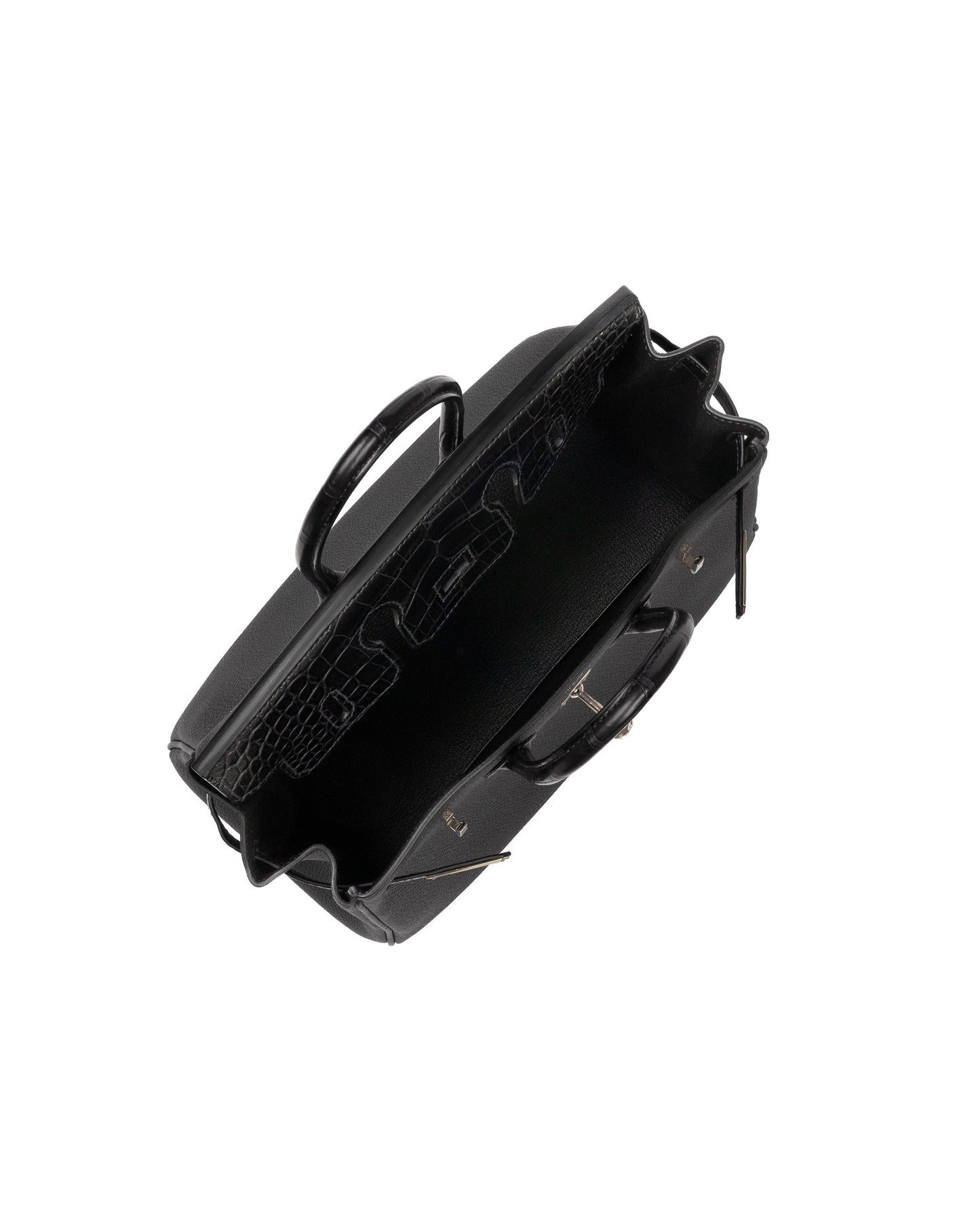 Birkin 25 Black Matte Alligator Touch Togo with Gold Hardware