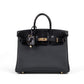 Birkin 25 Black in Togo Leather and Lizard Touch with Gold  Hardware
