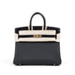 Birkin 25 Black in Togo Leather and Lizard Touch with Gold  Hardware