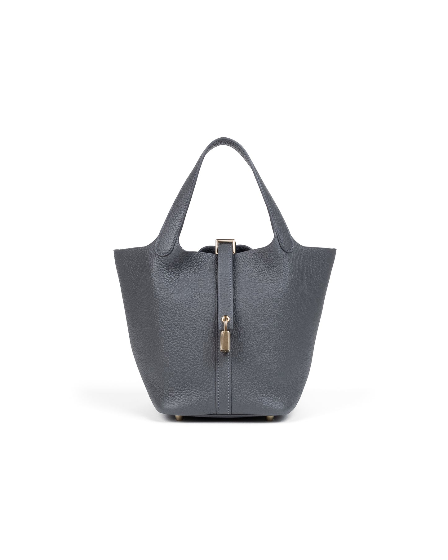 Picotin 18 Ardoise in Taurillon Clemence leather with Gold Hardware