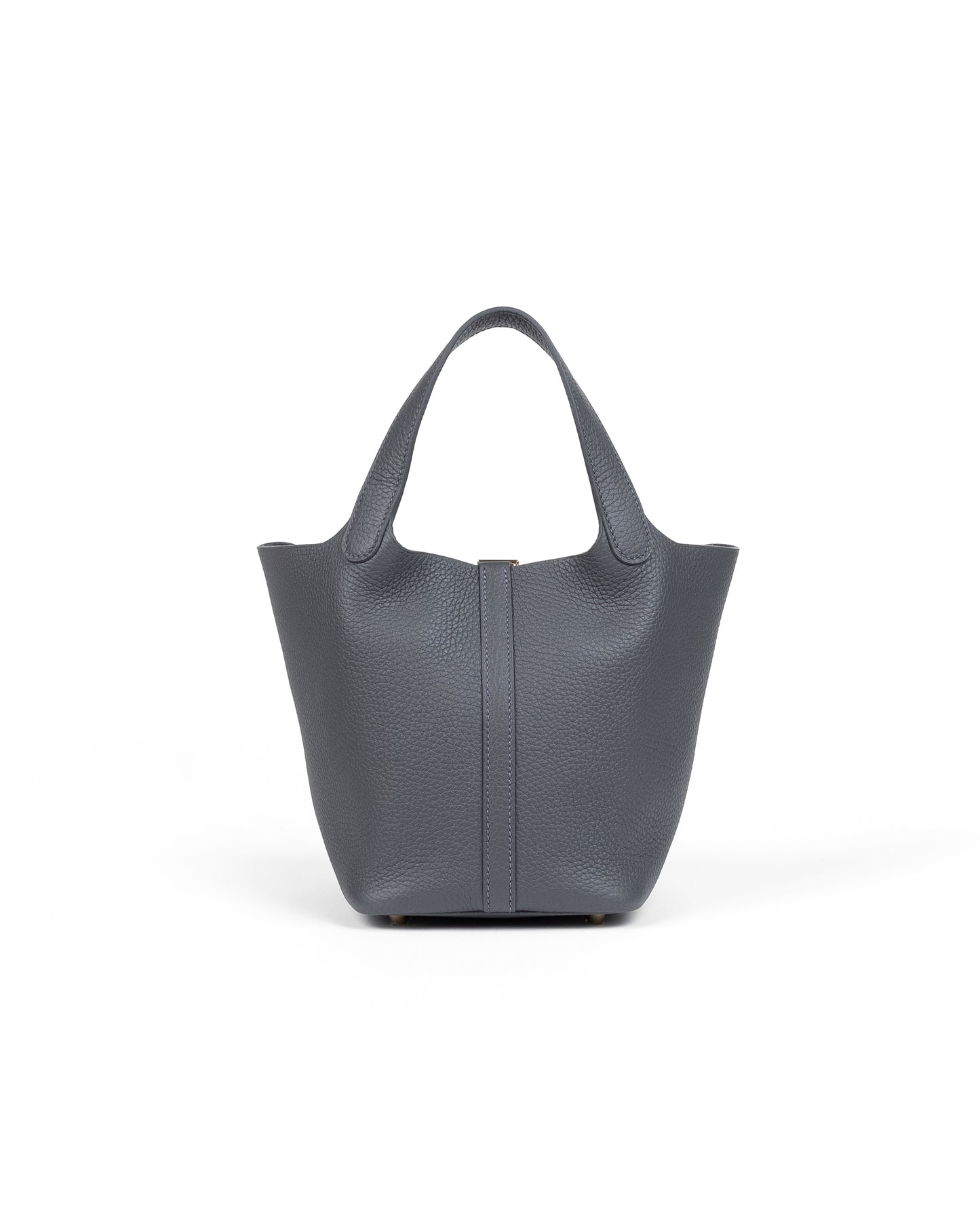 Picotin 18 Ardoise in Taurillon Clemence leather with Gold Hardware