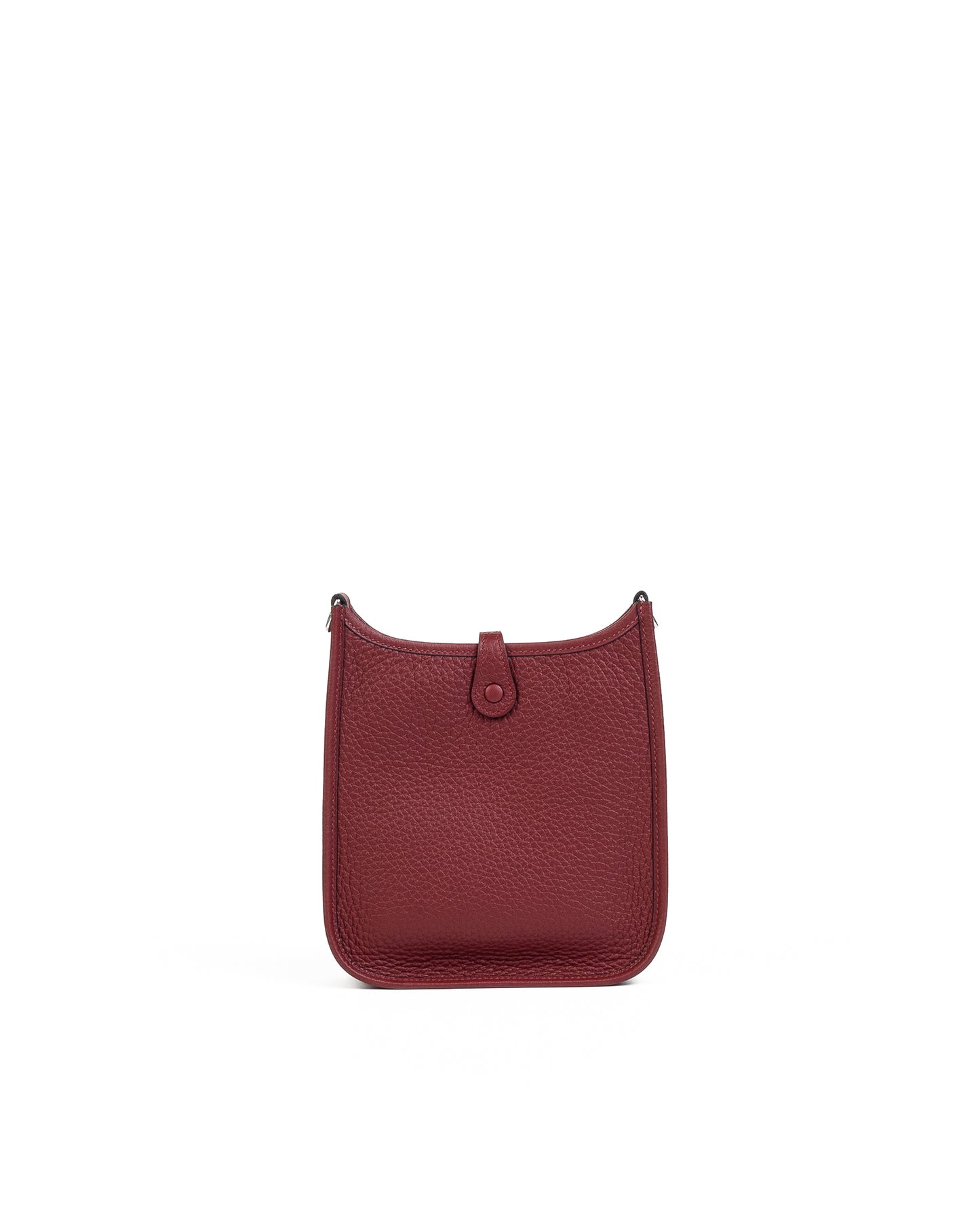 Mini Evelyne Rouge H in Taurillon Clemence leather with Palladium Hardware