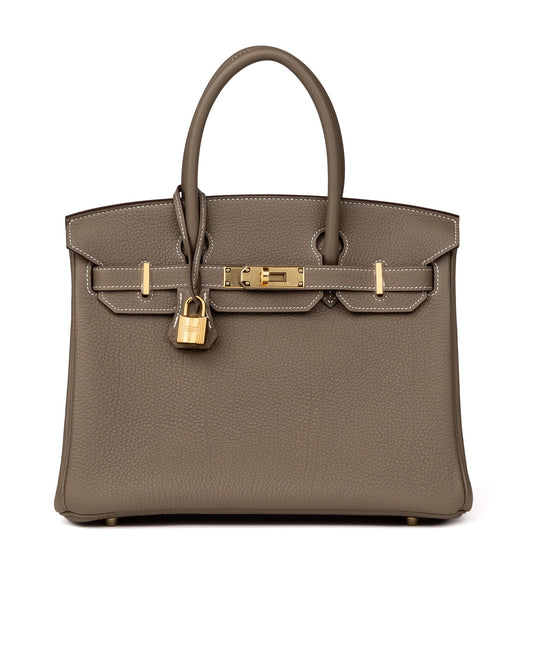 Birkin 30 Etoupe in Togo Leather with Gold Hardware