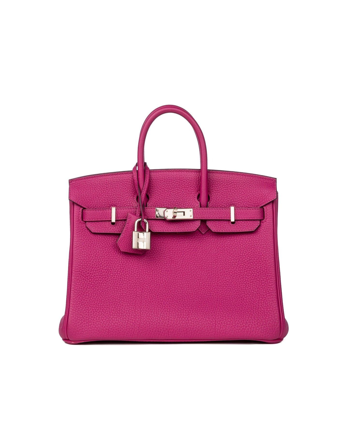 (Preloved) Birkin 25 Rose Pourpre in Togo Leather with Palladium Hardware