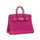 (Preloved) Birkin 25 Rose Pourpre in Togo Leather with Palladium Hardware