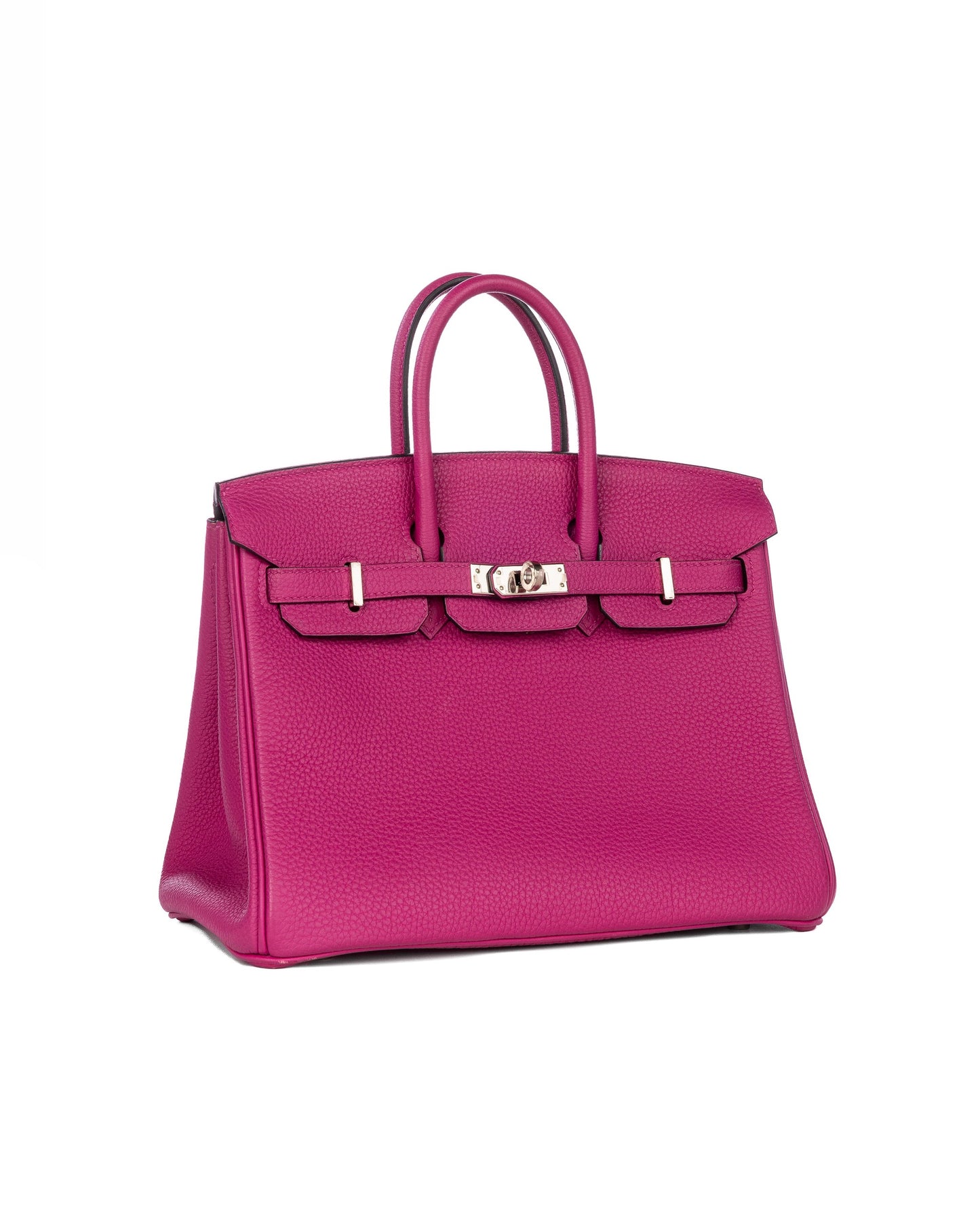 (Preloved) Birkin 25 Rose Pourpre in Togo Leather with Palladium Hardware