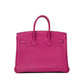 (Preloved) Birkin 25 Rose Pourpre in Togo Leather with Palladium Hardware