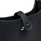 Mini Evelyne Black in Taurillon Clemence Leather with Palladium Hardware