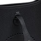 Mini Evelyne Black in Taurillon Clemence Leather with Palladium Hardware