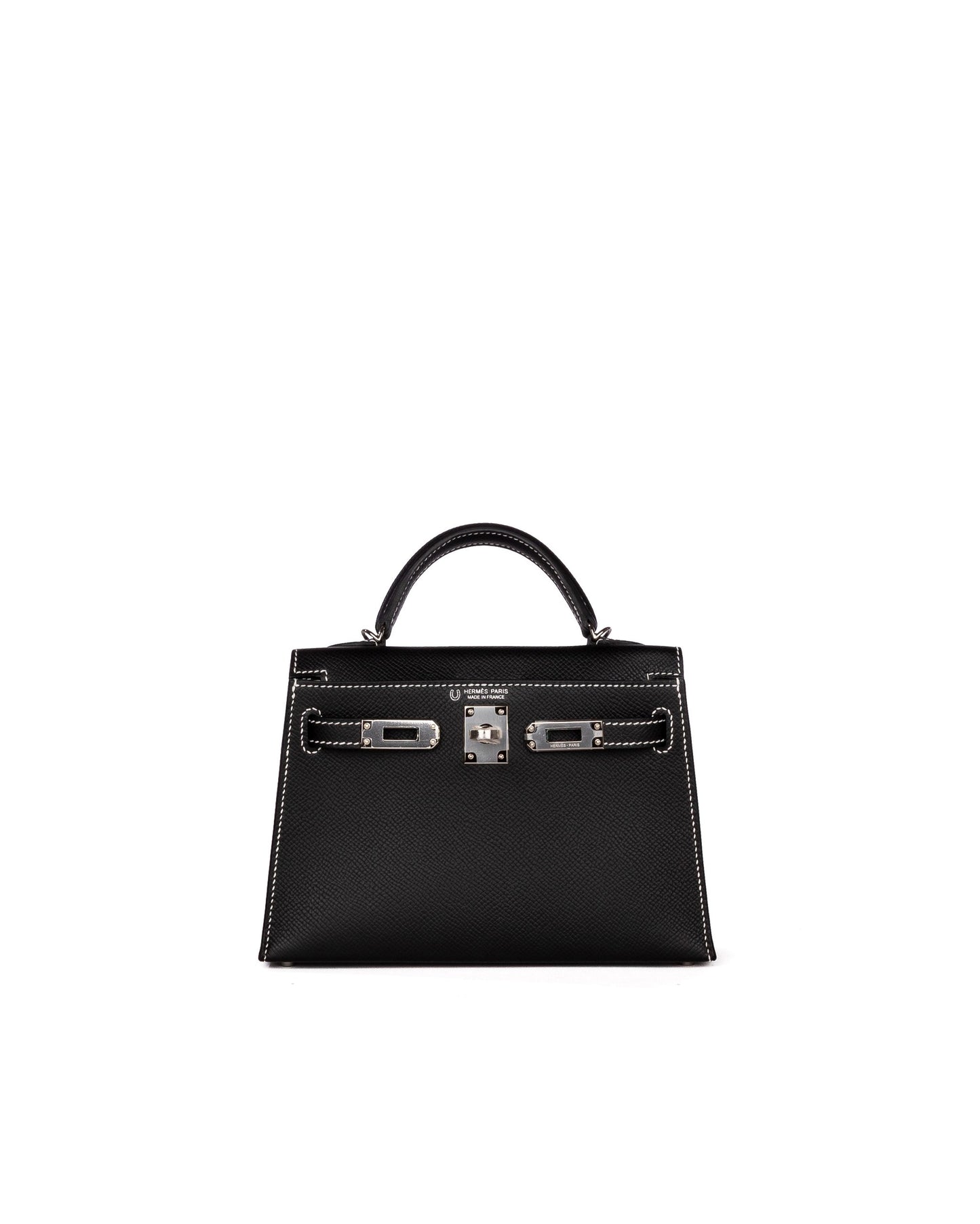 Kelly 20 HSS Black/Nata Epsom Leather with Palladium Hardware