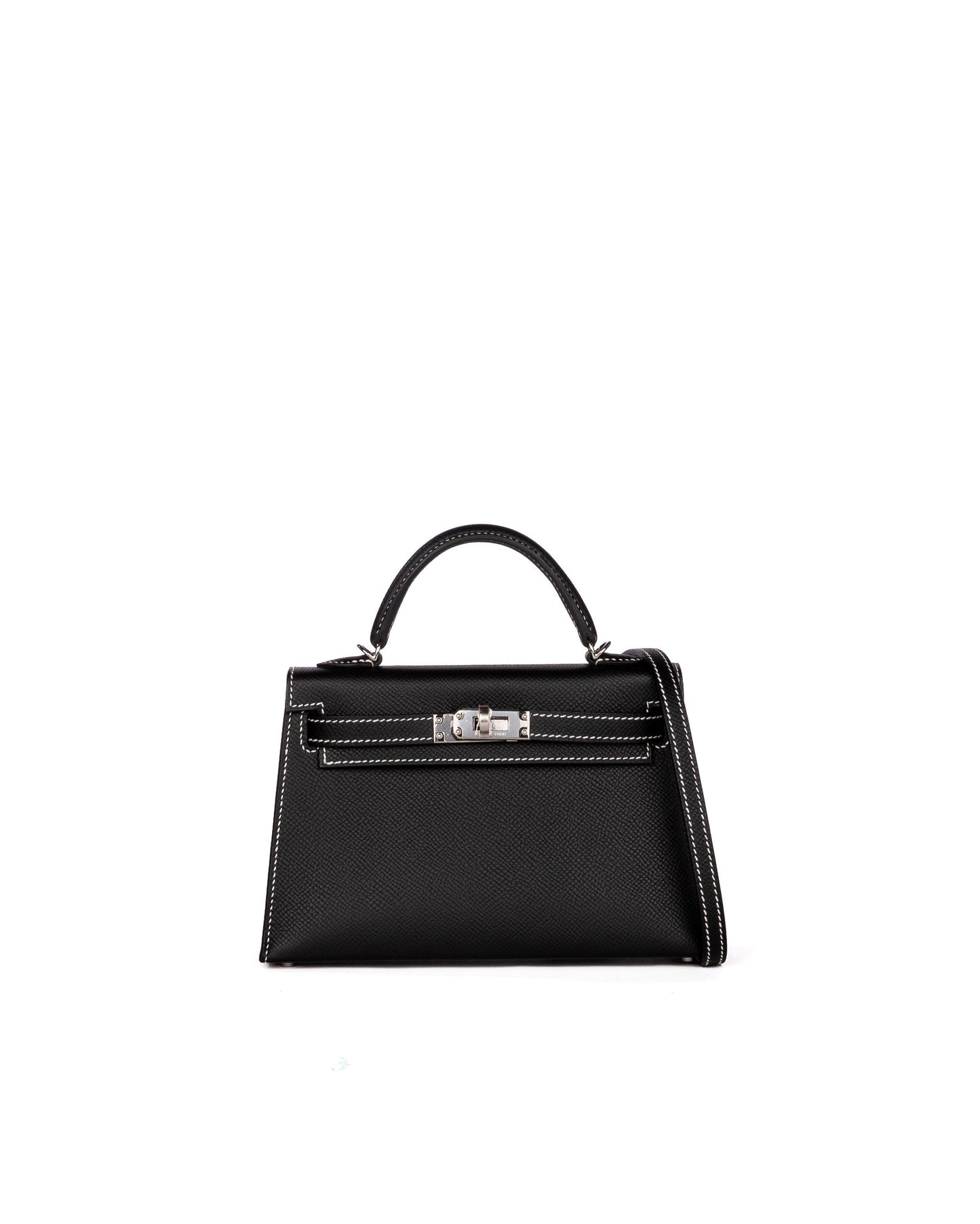 Kelly 20 HSS Black/Nata Epsom Leather with Palladium Hardware