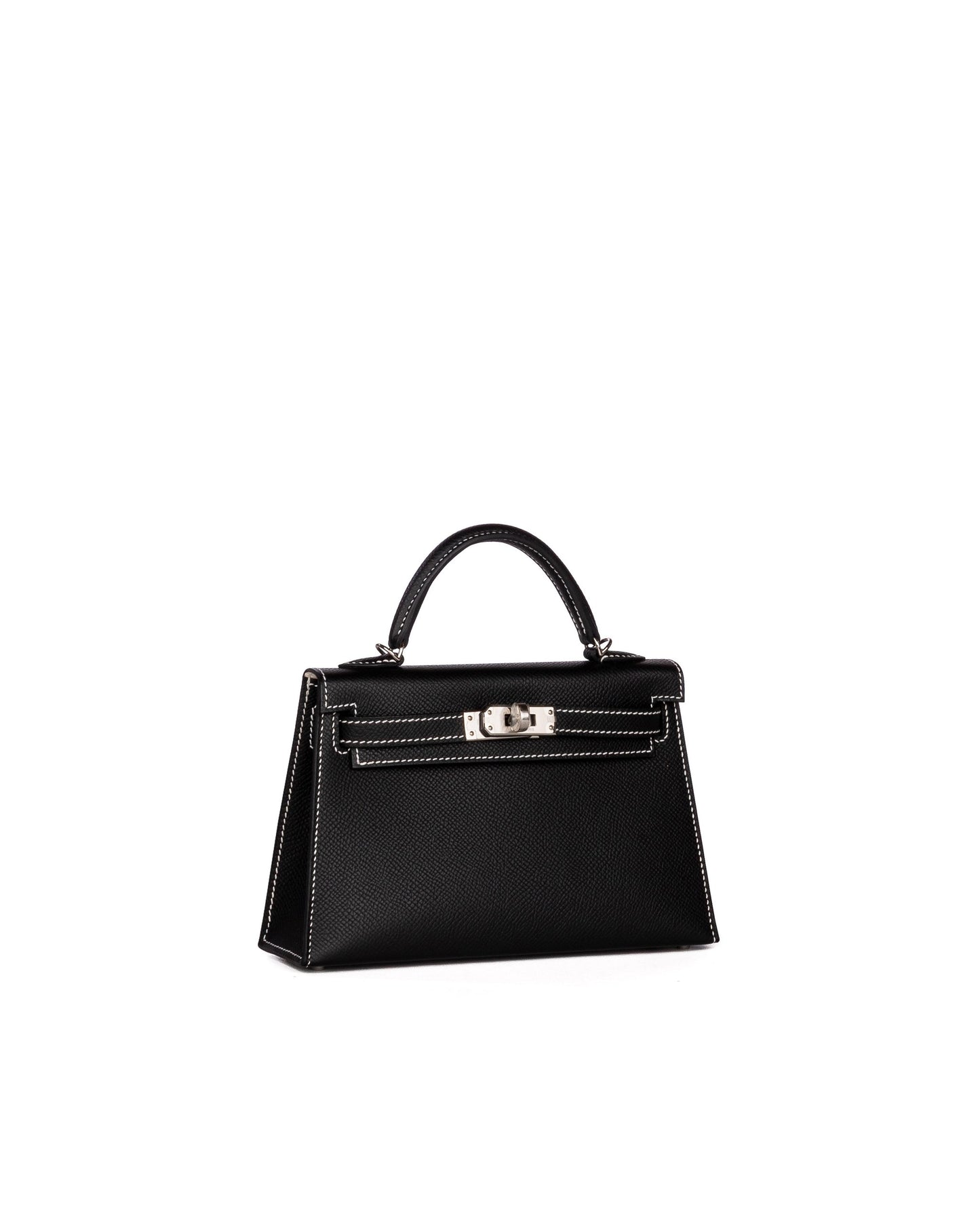 Kelly 20 HSS Black/Nata Epsom Leather with Palladium Hardware