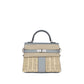 Kelly 20 Bleu Glacier in Swift and Naturel Osier Wicker Leather with Palladium Hardware