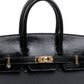 Birkin 25 Black in Togo Leather and Lizard Touch with Gold  Hardware