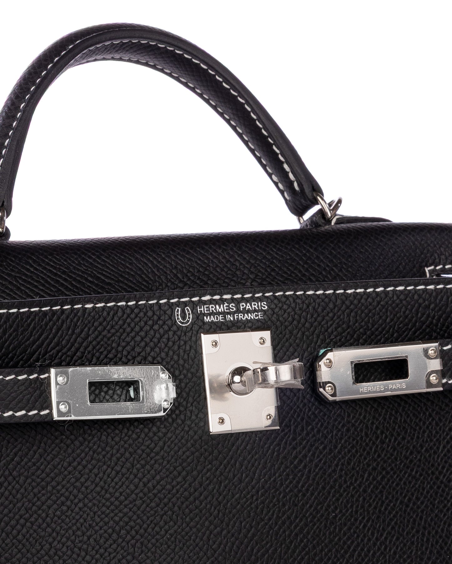 Kelly 20 HSS Black/Nata Epsom Leather with Palladium Hardware