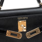 Kelly 20 Black in Veau Madame Leather and Alligator Touch with Gold Hardware